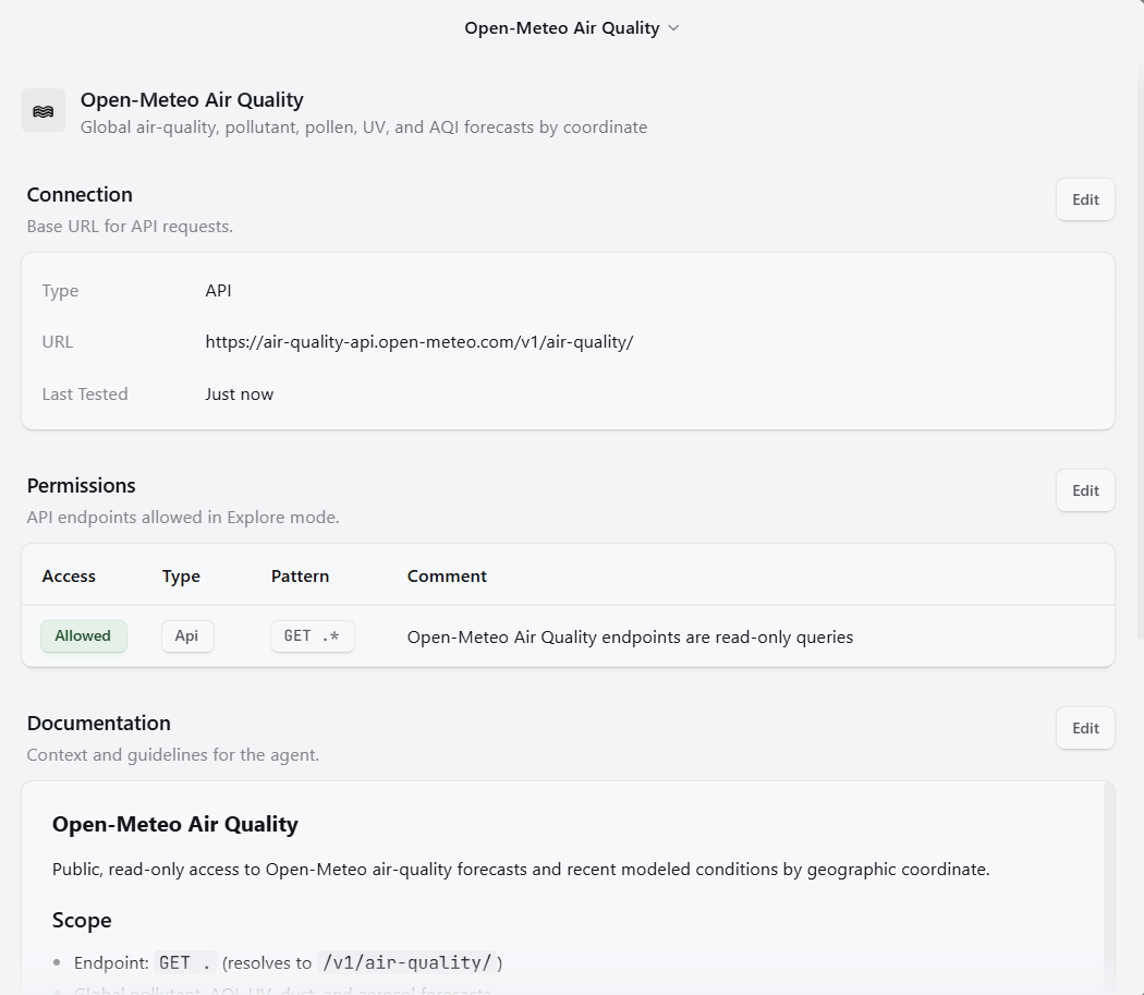 Source connected successfully status in Craft Agents